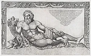 Speculum Romanae Magnificentiae: The Tiber by Nicolas Beatrizet|Antonio Lafreri
