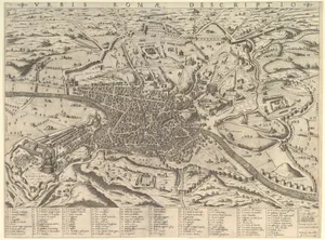 Speculum Romanae Magnificentiae: View of Modern Rome from the West
