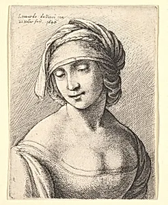 St. Anne by Leonardo da Vinci|Wenceslaus Hollar