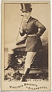 St. Felix, from the Actors and Actresses series (N45, Type 1) for Virginia Brights Cigarettes by Allen & Ginter