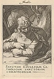 St. James the Less, from Christ, the Apostles and St. Paul with the Creed by Hendrick Goltzius