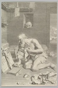 St. Jerome Praying in His Cell (Saint Jérôme pénitent)