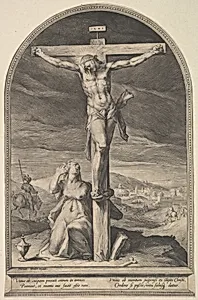 St. Mary Magdalene at the Foot of the Cross by Jan Muller|Harmen Jansz. Muller