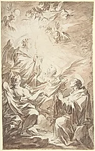 St. Paschal Baylon Adorning the Blessed Sacrament by Mariano Salvador de Maella