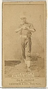Staley, Pitcher, St. Louis Whites, from the Old Judge series (N172) for Old Judge Cigarettes by Goodwin & Company