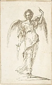 Standing Figure of an Angel by Pedro Duque Cornejo|Anonymous, Spanish, School of Seville, 17th century