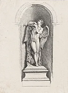 Standing male angel looking up and holding a flute; after Fontaine des Quatre-Saisons (Paris) by Anonymous, French, 18th century|Edme Bouchardon