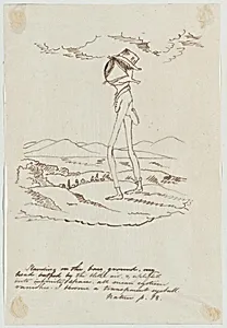 Standing on the Base Ground...I Become a Transparent Eyeball (Illustration for Ralph Waldo Emerson's "Nature") by Christopher Pearse Cranch