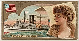 Steamship City of Worcester, Norwich Line, from the Ocean and River Steamers series (N83) for Duke brand cigarettes by W. Duke, Sons & Co.