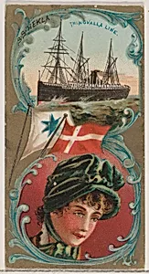 Steamship Hekla, Thingvalla Line, from the Ocean and River Steamers series (N83) for Duke brand cigarettes by W. Duke, Sons & Co.