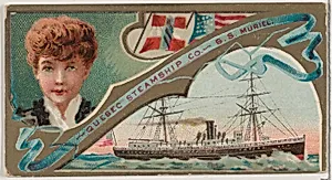 Steamship Muriel, Quebec Steamship Company, from the Ocean and River Steamers series (N83) for Duke brand cigarettes by W. Duke, Sons & Co.