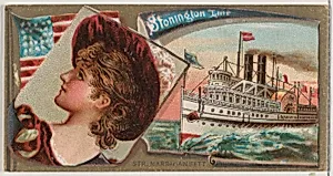 Steamship Narragansett, Stonington Line, from the Ocean and River Steamers series (N83) for Duke brand cigarettes by W. Duke, Sons & Co.