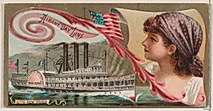 Steamship New York, Albany "Day" Line, from the Ocean and River Steamers series (N83) for Duke brand cigarettes by W. Duke, Sons & Co.