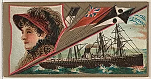 Steamship Oceanic, Occidental and Oriental Line, from the Ocean and River Steamers series (N83) for Duke brand cigarettes by W. Duke, Sons & Co.