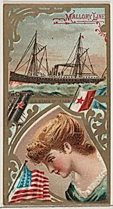 Steamship State of Texas, Mallory Line, from the Ocean and River Steamers series (N83) for Duke brand cigarettes by W. Duke, Sons & Co.
