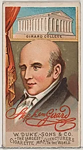 Stephen Girard, from the series Great Americans (N76) for Duke brand cigarettes by W. Duke, Sons & Co.