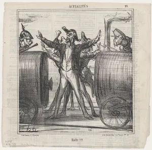 Stop!!!, from 'News of the day,' published in Le Charivari, June 4, 1867