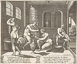 Story of Cupid and Psyche as told by Apuleius by Master of the Die|Agostino Veneziano (Agostino dei Musi)|Antonio Salamanca|Matteo Gregorio Rossi|Michiel Coxie (I)