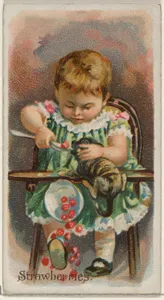 Strawberries, from the Fruits series (N12) for Allen & Ginter Cigarettes Brands