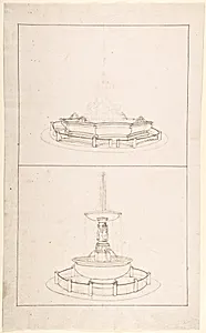Studies for Two Large Fountains
