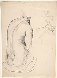 Studies of a Seated Woman from Behind
