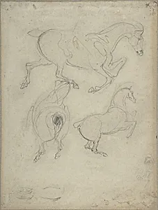 Studies of Horses by Eugène Delacroix