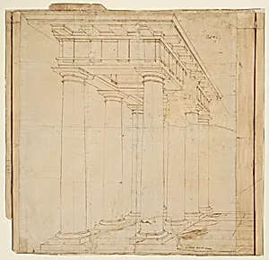 Study for a Colonnade in Perspective