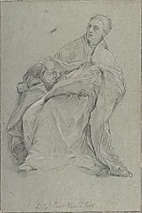 Study for a Seated Prelate (Saint Gregory the Great)