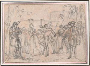 Study for an Engraving of "Songs in the Opera of Flora"