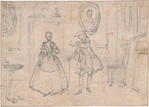 Study for an Engraving of "Songs in the Opera of Flora"