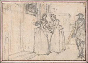 Study for an Engraving of "Songs in the Opera of Flora"