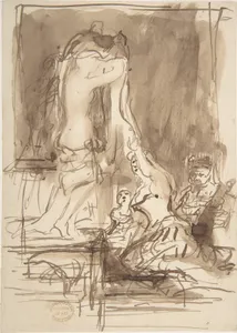 Study for "The Bride at Her Toilet on the Day of Her Wedding"