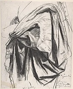Study for the Drapery of Molière in the "Apotheosis of Homer" by Jean Auguste Dominique Ingres