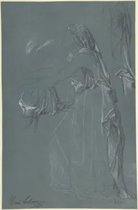 Study for the figure of Sarah in the now-lost painting, "Tobias Brings His Bride Sarah to the House of His Father, Tobit"