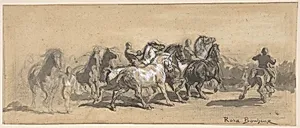 Study for "The Horse Fair"