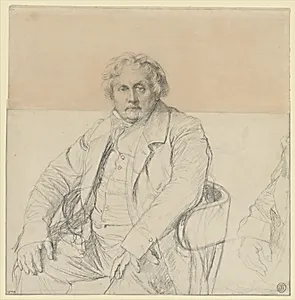 Study for the Portrait of Louis-François Bertin (1766-1841) by Jean Auguste Dominique Ingres