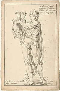 Study of a Male Figure Holding a Vessel (Apollo)
