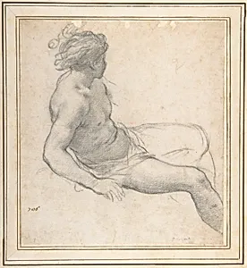 Study of a Seated Youth for the Age of Gold