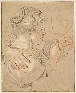 Study of a Young Girl Drinking from a Glass