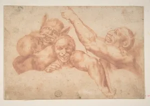 Study of Figures from Michelangelo's Last Judgment, Sistine Chapel