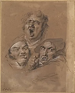 Study of Three Heads