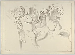 Study of three putti
