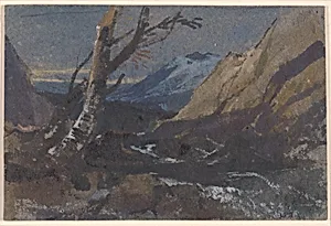 Study of Trees by a Mountain Stream