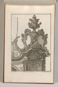 Suggestion for the Decoration of Top Right Side of Portal, Plate 2 from 'Allerneueste Façon von Auszierungen zu Portalen'