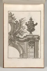 Suggestion for the Decoration of Top Right Side of Portal, Plate 3 from 'Allerneueste Façon von Auszierungen zu Portalen'