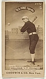 Sullivan, Left Field, Chicago, from the Old Judge series (N172) for Old Judge Cigarettes by Goodwin & Company