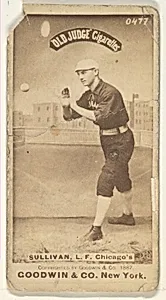 Sullivan, Left Field, Chicago, from the Old Judge series (N172) for Old Judge Cigarettes by Goodwin & Company