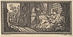 Sultana Reading in the Harem by Claude Augustin Duflos le Jeune|François Boucher