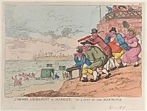 Summer Amusement at Margate, or a Peep at the Mermaids by Thomas Rowlandson|Thomas Tegg