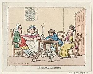 Sunday Evening by Henry William Bunbury|Thomas Rowlandson
